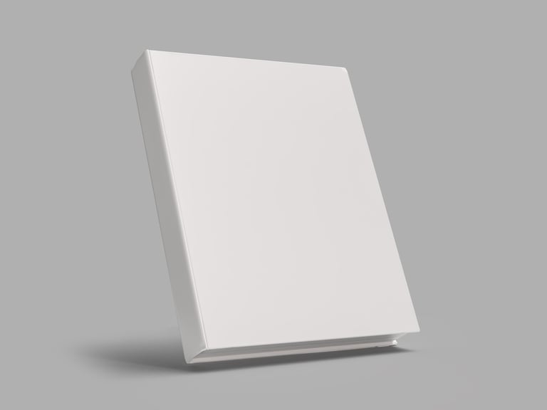 Mockup de capa de livro branco