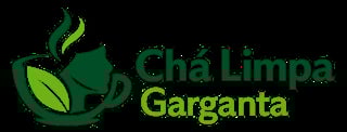 Cha Limpia Garganta logo featuring a green cup with steam and leaves, brand name in dark and lime green text